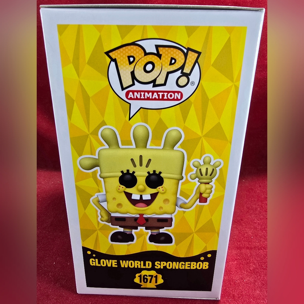 Glove world spongebob funko # 1671 (nib) With Pop Protector - Picture 6 of 7